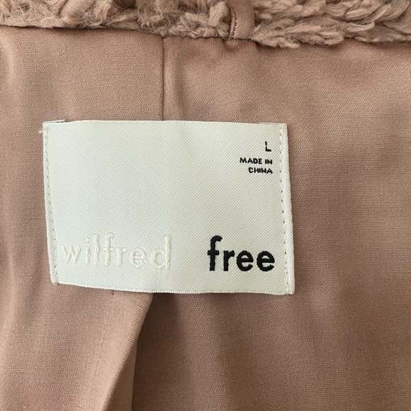 aritzia brown faux fur coat - Picture 5 of 5